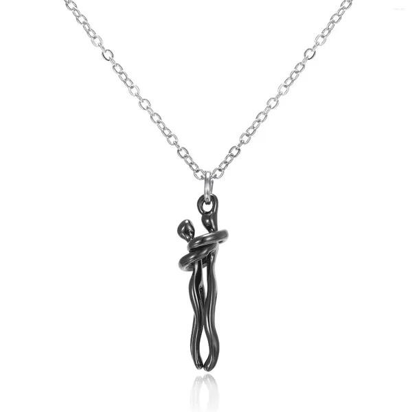 Ожерелья с подвесками, модное ожерелье для влюбленных пар, женское и мужское модное золотого цвета, цепочка на ключицу, подарок на день Святого Валентина