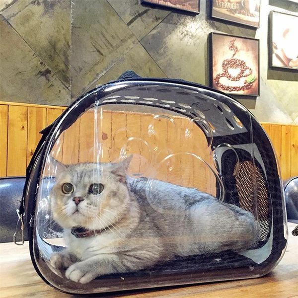 Hundeträger Haustier transparenter Beutel gehen aus, um atmungsaktive Handtasche und Supertiere Schulterkorb Rucksackkiste Tasche zu falten