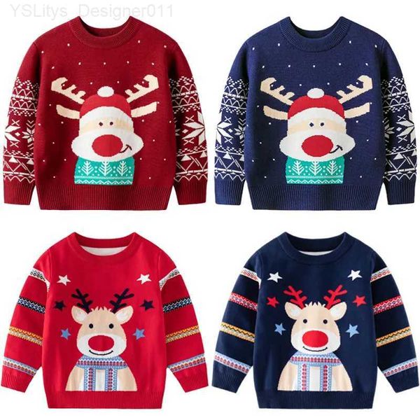 Maglioni da donna Maglione per bambini di Natale Autunno Inverno Abbigliamento Neonate Ragazzi Maglieria Pullover Maglione lavorato a maglia Bambini Felpe per feste di Natale L231019