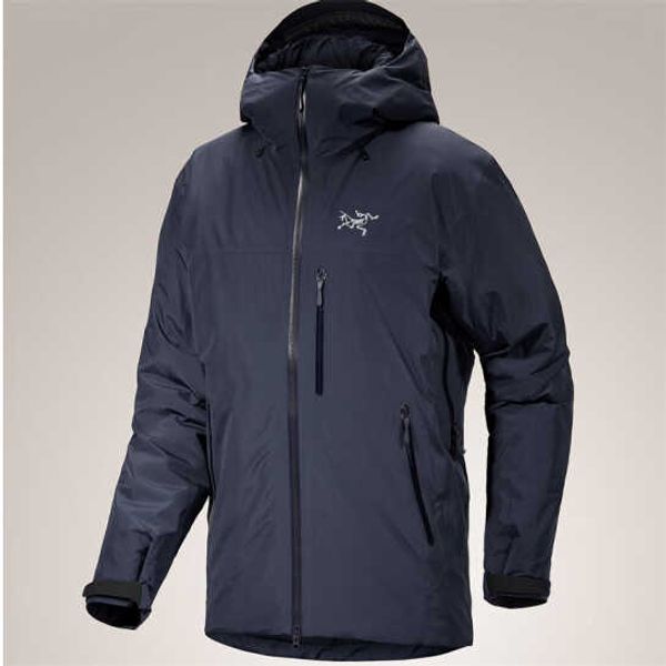 Jaqueta Arcterys Hardshell Zeta Sl masculina roupas esportivas ao ar livre beta isolada nova caminhada montanhismo casaco quente à prova de vento algodão azul escuro preto safira