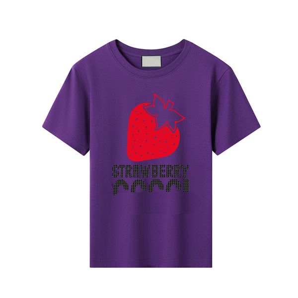 Дизайнерские детские футболки летняя детская футболка милый клубничный принт