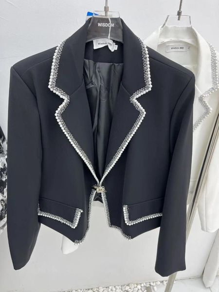 Ternos masculinos td9111 moda casacos jaquetas 2023 pista semi-transparente jacquard malha chinesa rendas verão terno solto