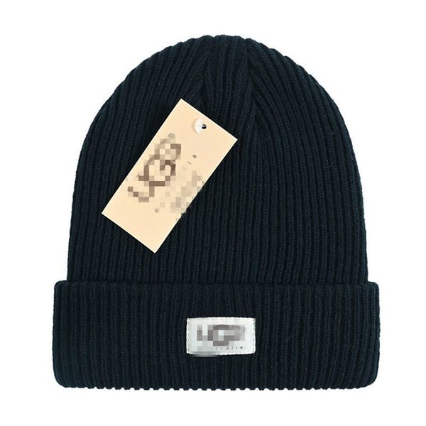 Neue Mode beliebte Strickmütze Luxus Beanie Mütze Winter Unisex gesticktes Logo UG Wollmischung Hüte G-15