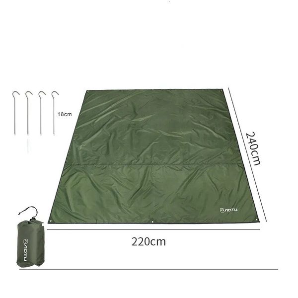 Outdoor Pads Oxford Outdoor Camping Matte Pad Wasserdichte Doppelseitige Picknick Zelt Decke Faltbare Strand Matte Boden Blatt Plane Matten 231018