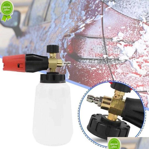 Autowaschzubehör Hochdruckreiniger Schaumkanone Schneelanze 1/4 Schnellanschluss für Wasserpistole Drop Lieferung