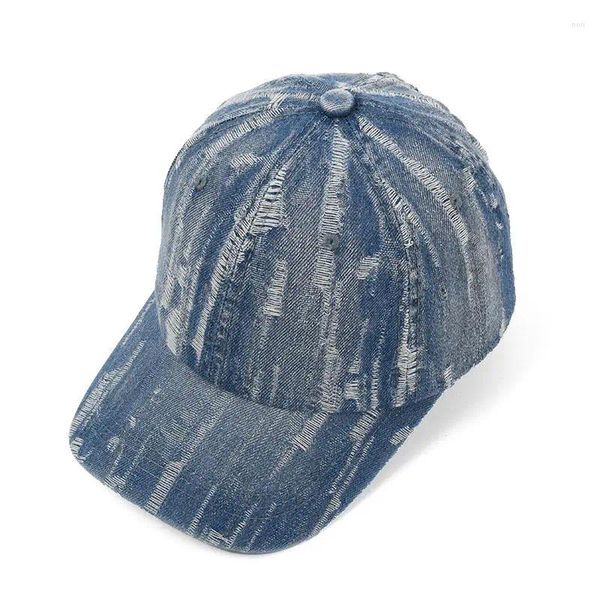 Бейсболка унисекс из джинсовой ткани, весна-лето, мягкая однотонная кепка для женщин и мужчин, регулируемая кепка Snapback в стиле хип-хоп, уличная солнцезащитная кепка