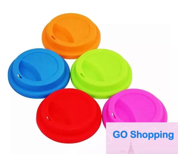 Tampas de silicone para copos de 9 cm, capa criativa para canecas, de qualidade alimentar, reutilizável, chá, café, tampa antipoeira, vedação hermética para copos de 12 onças/16 onças