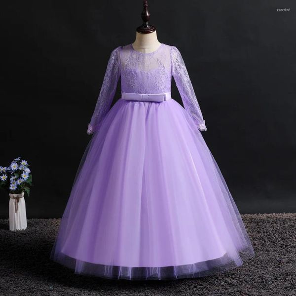Платья для девочек, свадебное платье для подростков 5-15 лет, элегантное летнее платье принцессы для девочек, кружевной праздничный костюм макси для детской одежды