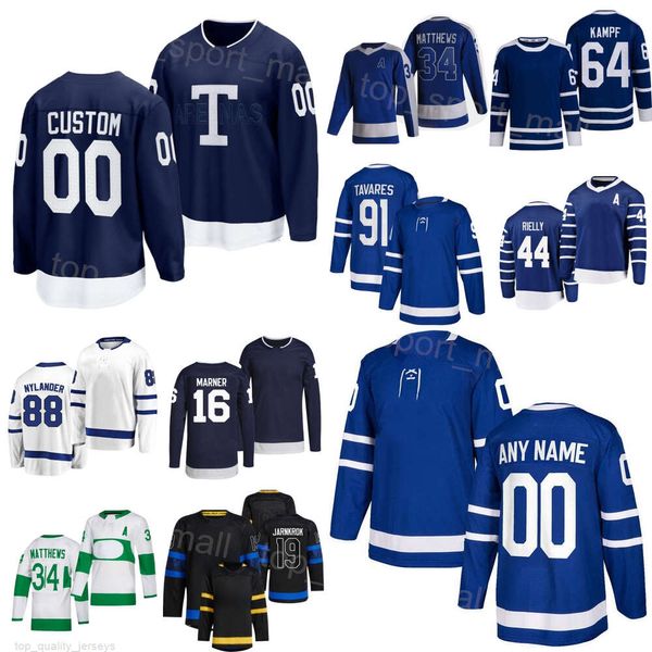 Mann Jugend Frau Hockey 16 Mitchell Marner Trikots 88 William Nylander 34 Auston Matthews 91 John Tavares 44 Morgan Rielly 19 Calle Jarnkrok 64 David Kampf All Stitch