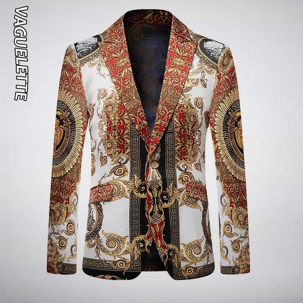 Erkek Suit Blazers Vaguelette Erkek Elbise Takım Ceket Lüks Tasarımcı Giyim Baskılı İnce Fit Partisi Düğün Blazer Erkekler için 231018