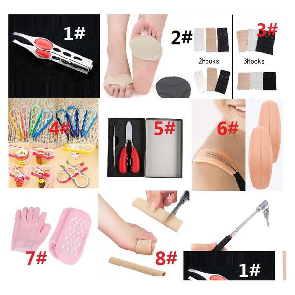 Outras ferramentas manuais Mini LED Magnet Light Pick Up Ferramenta Forte Magnético Extensível 32 Dedo Corrector Nail Clipper Screw Opener Bra Exten Dha50