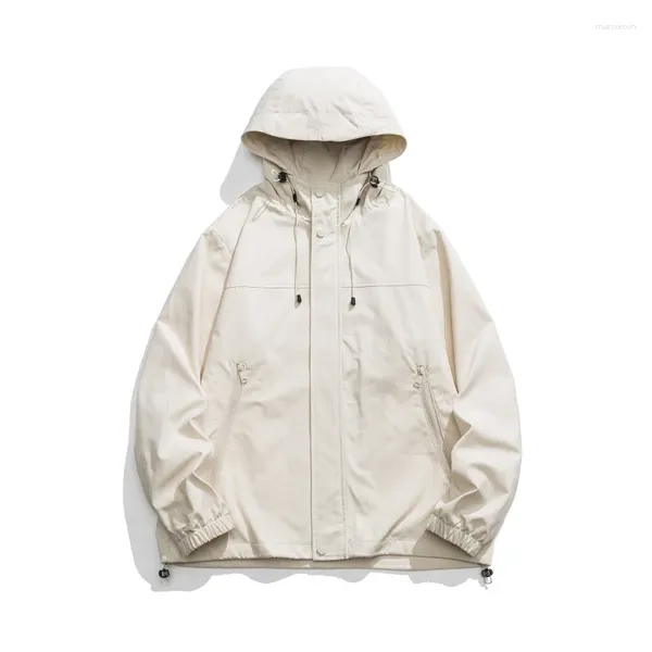 Jaquetas masculinas 2023 moda 3d bolso oblíquo cor sólida carga casaco com capuz zíper casal solto jaqueta de trabalho