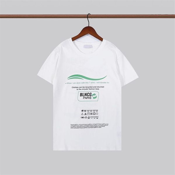 2022 estate parigi designer magliette da uomo classico lavaggio a secco lettera stampa magliette uomo donna moda t-shirt casual streetwear 215A