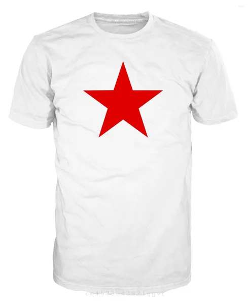 T-shirt da uomo 2023 Abbigliamento Uomo Cool O-Collo Top Stella rossa Nostalgia comunista Russia sovietica Mosca Urss T-shirt militare Camicia