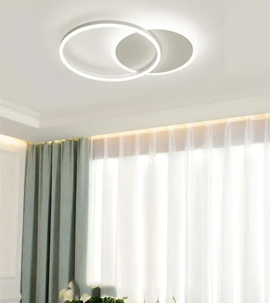 Deckenleuchten Ganeed Modernes Ring-Rundlicht 37W LED-Unterputzleuchte 6500 Kaltweißbeleuchtung für Wohnzimmerküche