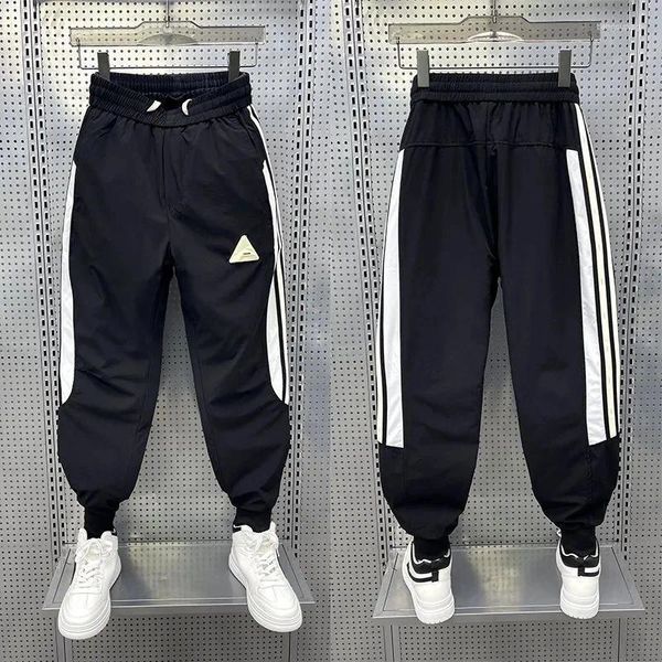 Männer Hosen Gestreiften Jogger Jogginghose Outdoor Lose Schnelle Trockene Hosen Mode Streetwear Kleine Füße Harem Markenkleidung