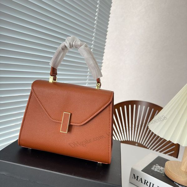 Designer Valextra Handtasche Luxus Mode Iside Leder Umhängetasche Umhängetasche Schwarz Weiß Rosa Sling Vintage Clutch Messenger Bags Handtaschen