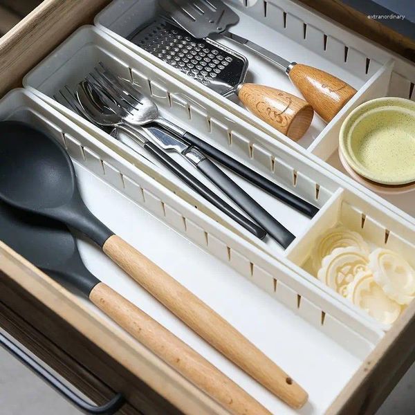 Contenitori per cucina, organizer regolabile, armadietto, accessori per gioielli, cassettiera, posate, utensili per il trucco