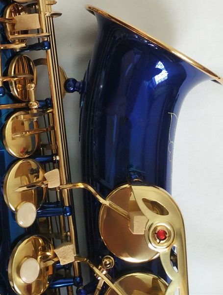 Blue Gold Key A-W02 Altsaxophon Super Play Sax Musikinstrument professionell mit Koffer Kostenloser Versand