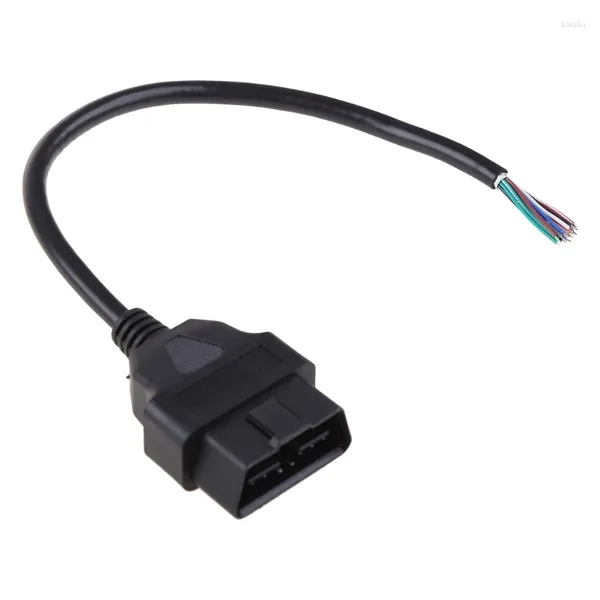 16Pin Männlich Verlängerung Öffnung Kabel Auto Diagnose Stecker OBD II Konverter OBD2 D7WD