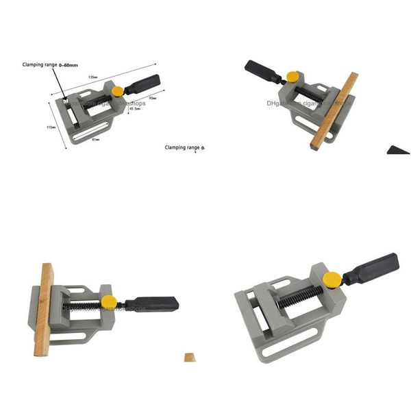 Zangen Aluminium Mini Flachklemme für Bohrständer Griff Gravur Werkbank DIY Werkzeug Fräsen Hine Manuelle Klemmen Holzbearbeitung Hausgarten Dhrek