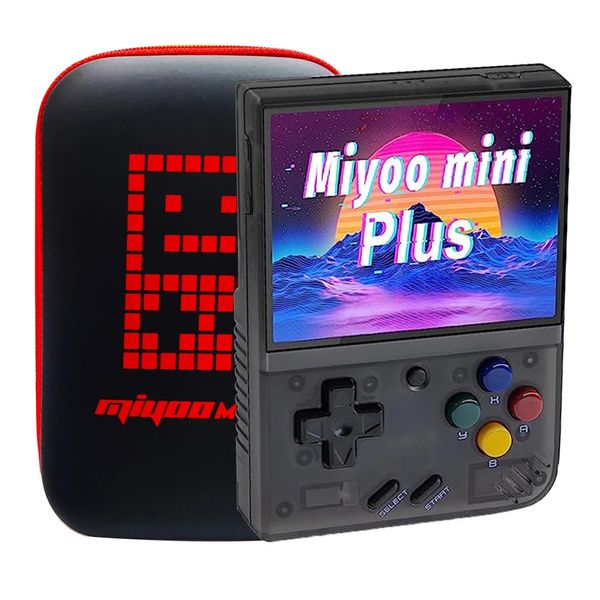 Lettori di giochi portatili MIYOO Mini Plus Console di gioco portatile retrò portatile Schermo IPS HD da 3,5 pollici Sistema Linux Classico Miyoo Mini V3 Plus 231018