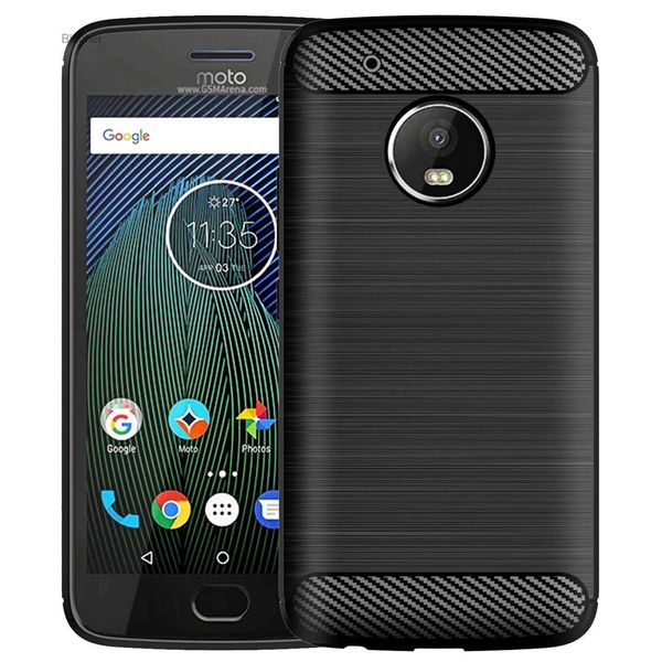 Capas de telefone celular Capa de TPU escovada para Motorola G5 Plus G5s g5+ Anti-queda Capa de telefone à prova de choque para moto g5s plus g5s+ G5 Mobile ShellL23/10/16