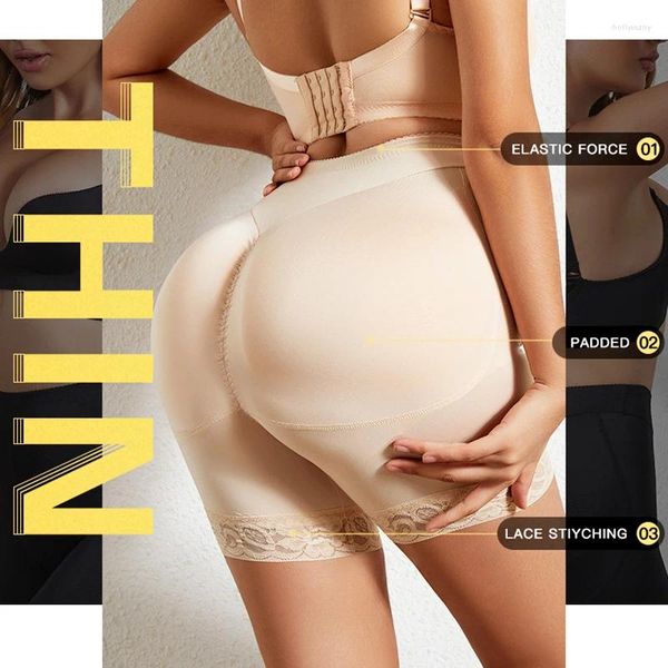 Женские трусики Body Shaper BuLifter с очень большими подушечками, женские бесшовные бесшовные моделирующее белье с эффектом пуш-ап, гибкие шорты с контролем коррекции фигуры