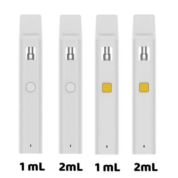 Boş tek kullanımlık buharlaştırıcı kalem cihazı 1ML 2ML D8 D10 Yağ E Cig Pod Balmumu Kalın Yağ Buharlaştırıcı Kalem Seramik Bobin Boş Kartuş Görsel Tank Pods Atomizer