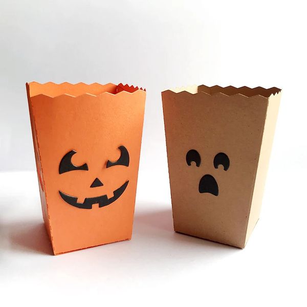 Sets zur Organisation von Lebensmittelaufbewahrung, Stanzformen, Halloween-Popcorn-Box, Metall-Stanzformen, DIY-Bastelarbeiten, Sammelalbum, geprägtes Papier, Karten, Album, Bastelvorlage, Schablone, Stanzform 231019