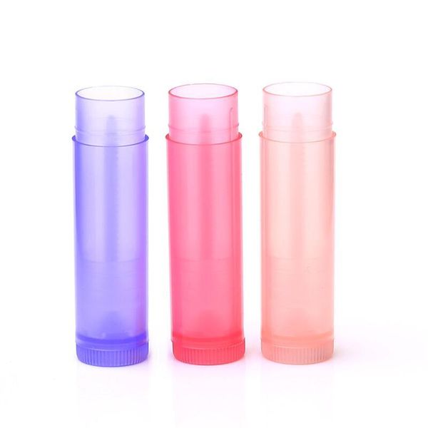 5g DIY leere Lippenstift Flasche Lip Gloss Tube Lippenbalsam Tube Behälter mit Kappe klar schwarz weiß kosmetische Probenbehälter