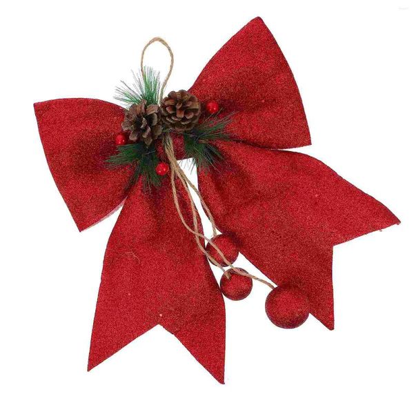 Flores decorativas com fio arco de natal decorações da cerimônia de casamento arcos de porta espuma bowknot cena adorno