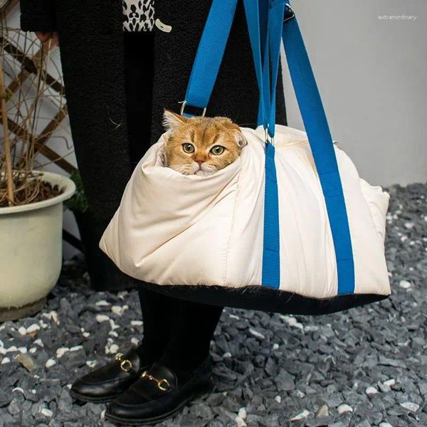 Katze Träger Nordic Moderne Haustier Tasche Haushalts Große Kapazität Tragbare Handtasche Herbst Und Winter Warm