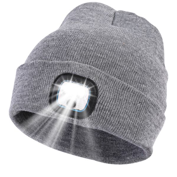 Etsfmoa унисекс шапка со светом, подарки для мужчин, папы, отца, USB перезаряжаемые шапки, шапка с подсветкой
