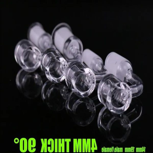 Hookahs 4mm Grosso Club Quartz Banger Domeless Prego 14mm 18mm Masculino Feminino 100% Real para Dab Rig Glass Bong Nqbtt