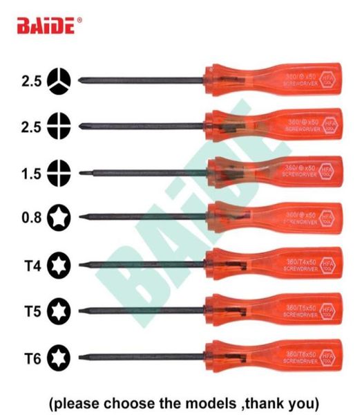 Roter 360-Schraubendreher Tri Wing 25 Y 15 Phillips 08 Pentalobe Star T4 T5 T6 Schraubendreherschlüssel 1000 Stück, Los9700140