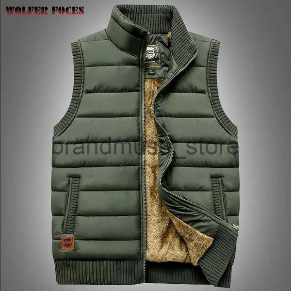 Piumino da uomo Parka Cappotto invernale da uomo Gilet da lavoro senza maniche Caccia multi-tasca da uomo Golf MAN Abbigliamento da pesca Camping Tattico Militare Mesh Zip J231019