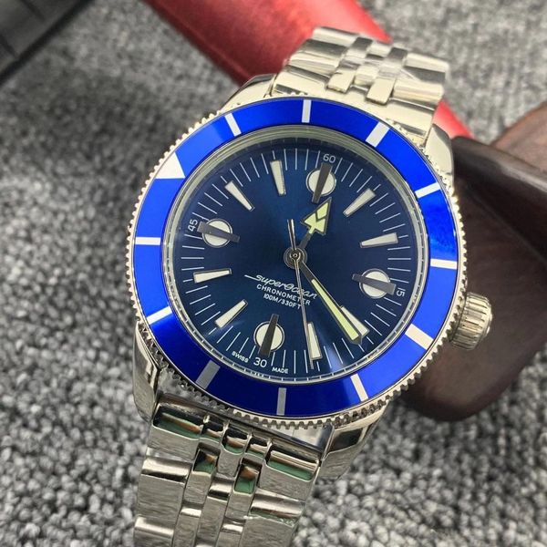U1 Top AAA Breitling marca de luxo Super Ocean Marine Heritage Watch Data 44mm B20 Calibre Relógio de índice de movimento mecânico automático CmnX 1884 Relógio de pulso masculino 427