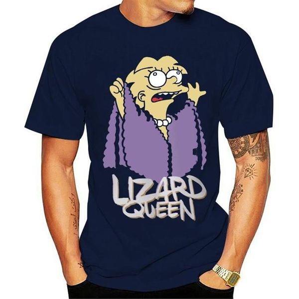 Homens camisetas Homens Camiseta Personalizado Eu sou a Rainha Lagarto para Homem O-pescoço T-shirt Engraçado Novidade Tshirt Women272W