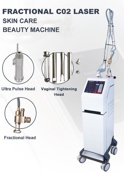 Macchina laser CO2 frazionaria Ringiovanimento della pelle del viso Rughe Trattamento della cicatrice dell'acne Rimozione delle smagliature Laser frazionato antietà Attrezzatura per il serraggio vaginale