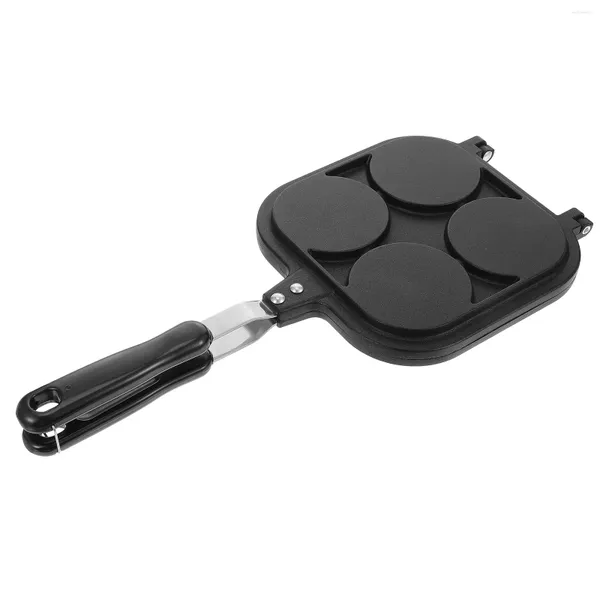 Padelle Ruota Pie Pan Mini Tostapane Uovo Strumento di Cottura Hamburg Pentola Bakeware Fornello di Casa Stampo in Lega di Alluminio Cucina Fare Antiaderente