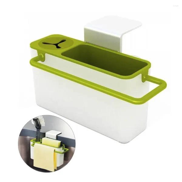 Rack de plástico rastrelliere para armazenamento de cozinha, organizador de pia, utensílios de esponja, escorredor, rack de drenagem para 15 9 6 cm