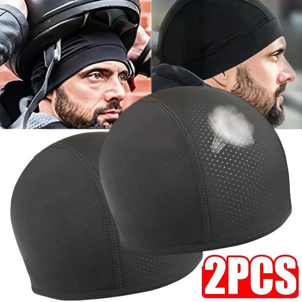 Cappellini da ciclismo Maschere Casco da motociclista Cappello interno Cappello Cappello traspirante ad asciugatura rapida Cappello da corsa Sotto il casco Berretto da motocross Cappello da motore Caschi 231019