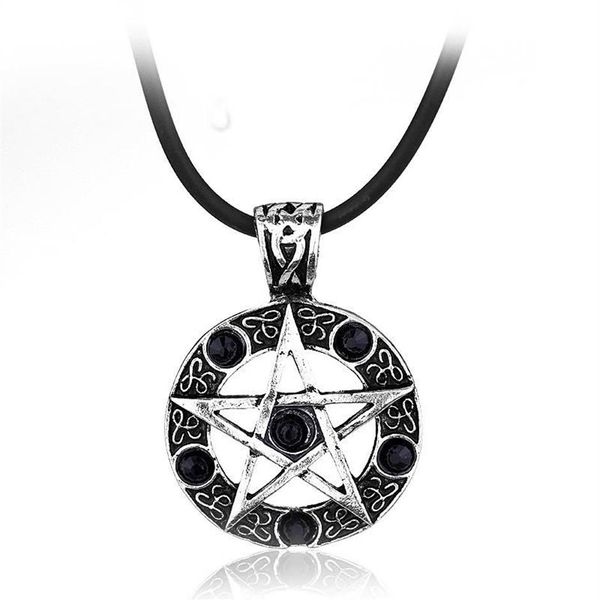 Цепи Сверхъестественное ожерелье пентаграмма Wicca Pagan Dean Winchester кулон винтажный готический женский мужской ювелирный подарок226S