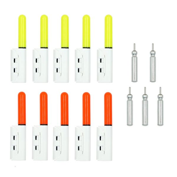 Angelzubehör 5/10PCS Angeln Elektronische Angelrute Leuchtstab Blitzlicht CR425 Batterie Angelboje Werkzeuge Nachthelle Lampe Bobber Pesca Tackle 231018