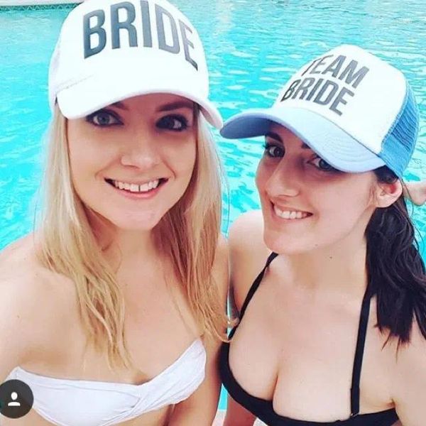 Bola Caps Noiva para ser Equipe Bachelorette Chapéus Mulheres Casamento Preparewear Trucker Branco Neon Verão Malha