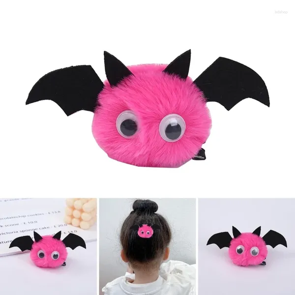 Accessori per capelli Forcina per diavolo di Halloween Copricapo per animali alla moda Barrette per feste alla moda Ornamenti in peluche per bambine