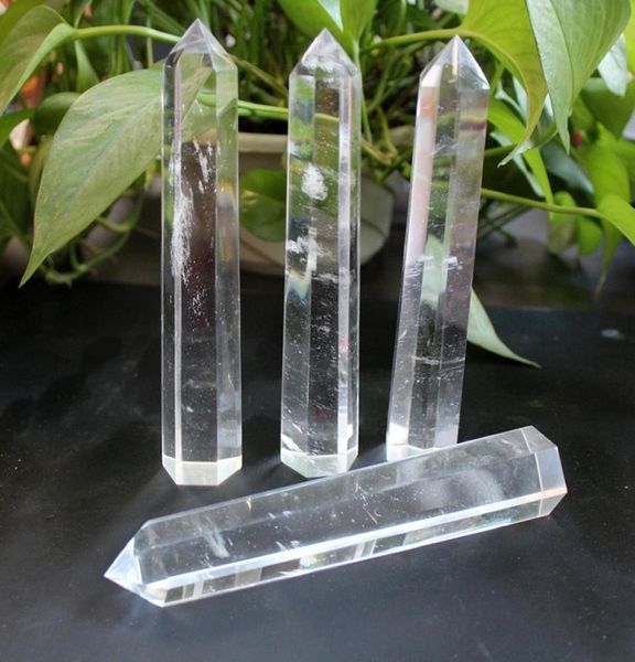 Натуральный кристалл, большая прозрачная кварцевая башня, кварцевая точка, прозрачный кристалл, палочка-обелиск, Исцеляющая 4687277