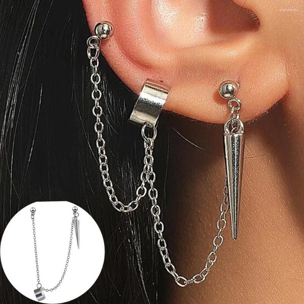 Hoop Ohrringe Für Frauen Weibliche Ins-stil Schmuck Kreative Vielseitige Ohrring Kette Hip Hop Rock Trend Punk Stil Ohr clips Mädchen