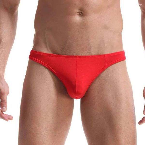 Mutande da uomo sexy mutandine a vita bassa U slip slip morbido perizoma sesso amore lingerie pantaloncini scroto rigonfiamento biancheria intima senza soluzione di continuità